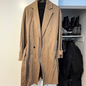 All Saints Camel Trench Coat